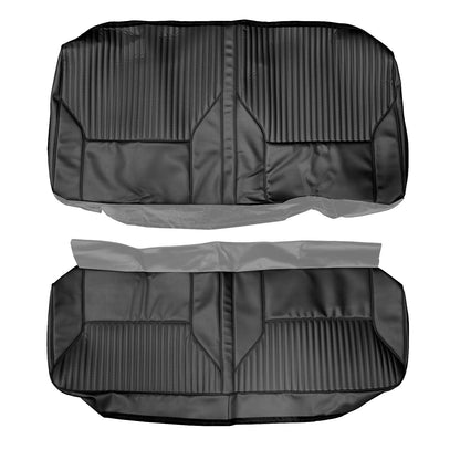 68 CUTLASS/442 HOLIDAY/SPORTS COUPE REAR UPHOLSTERY - BLACK