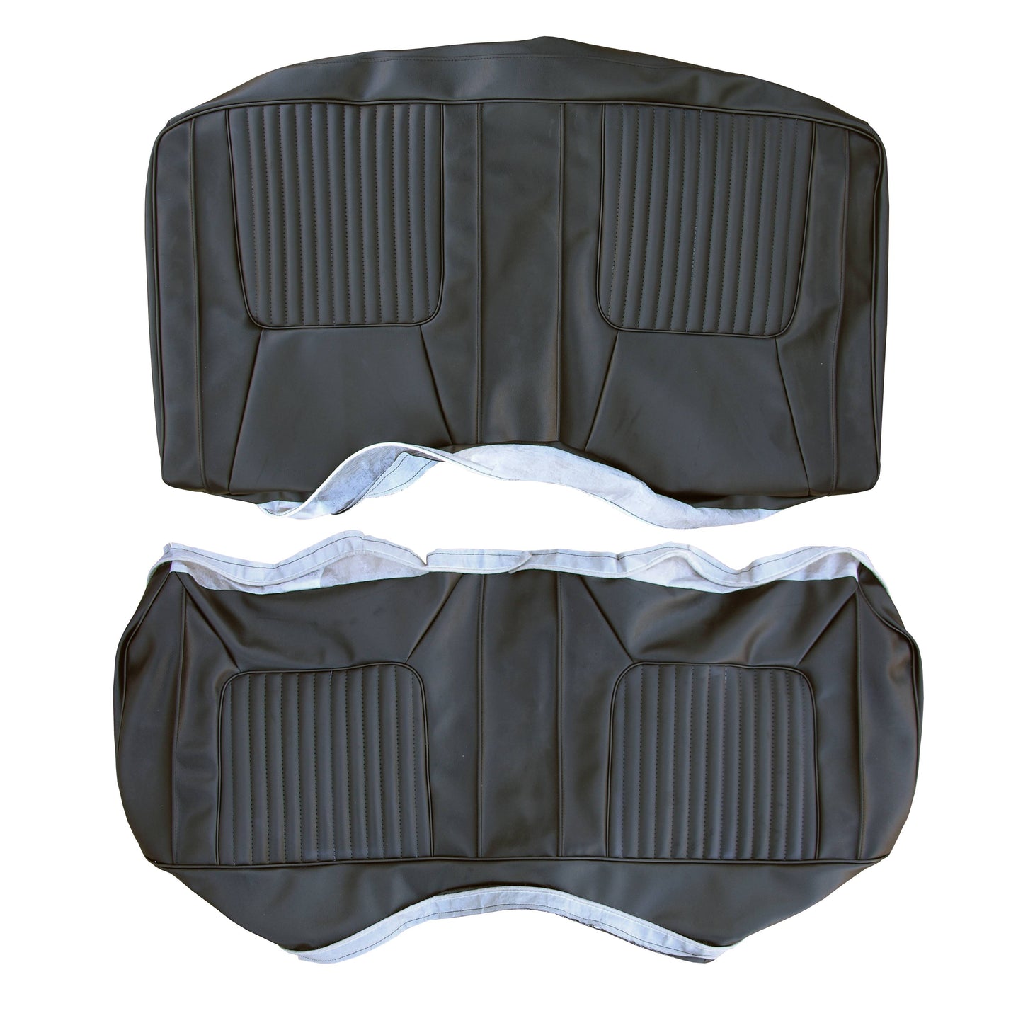 70 CHALLENGER CONVERTIBLE REAR 'LEATHER STYLE' UPHOLSTERY - BLACK