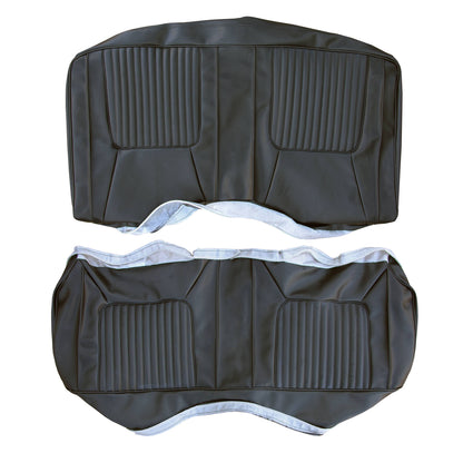 70 CHALLENGER CONVERTIBLE REAR 'LEATHER STYLE' UPHOLSTERY - BLACK