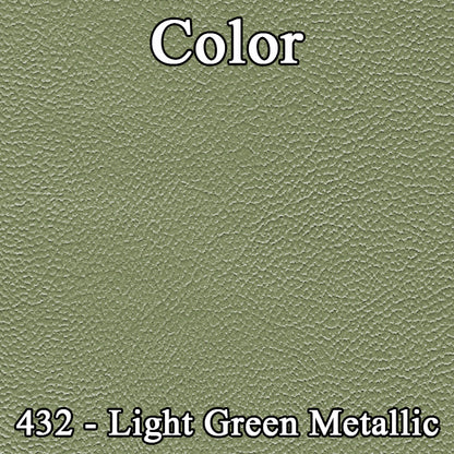 69 FURY III 2-DR "FASTBACK"/4-DR HARDTOP REAR UPHOLSTERY - LIGHT GREEN/DARK GREEN