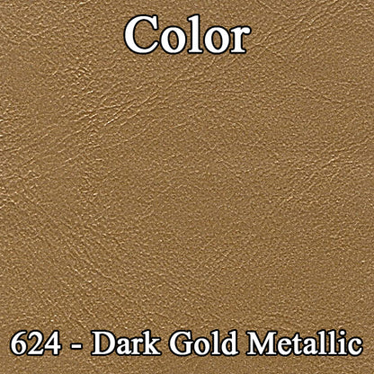 65 BELVEDERE II HARDTOP REAR UPHOLSTERY - LSRM DARK GOLD/GOLD