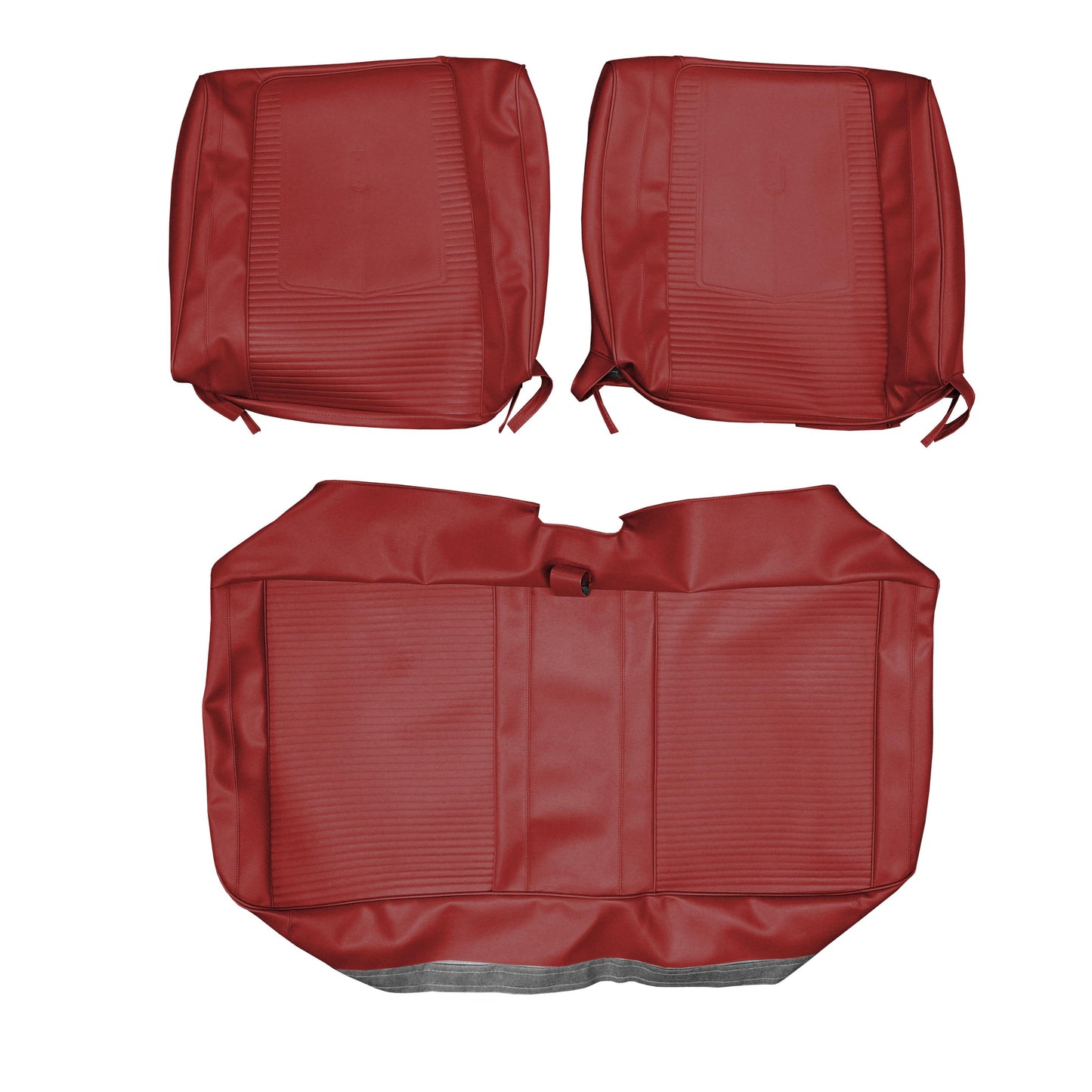 67 DART GT SPLIT BENCH UPHOLSTERY - RED