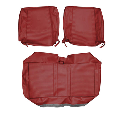 67 DART GT SPLIT BENCH UPHOLSTERY - RED