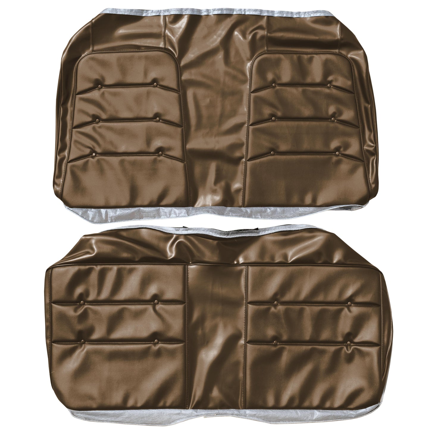71 CHARGER SE REAR 'LEATHER STYLE' UPHOLSTERY - BROWN