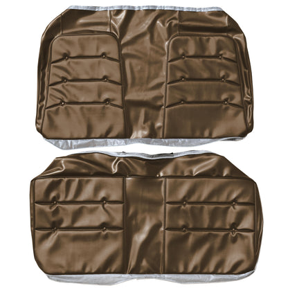 71 CHARGER SE REAR 'LEATHER STYLE' UPHOLSTERY - BROWN