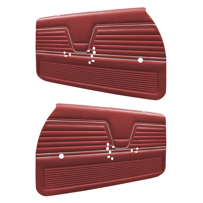 69 CHEVELLE/MALIBU FRONT DOOR PANELS (PRE-ASSEMBLED) - RED