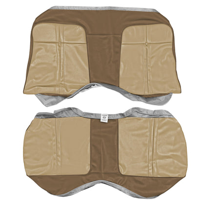 71 BARRACUDA/ CHALLENGER REAR UPHOLSTERY - TAN/BROWN
