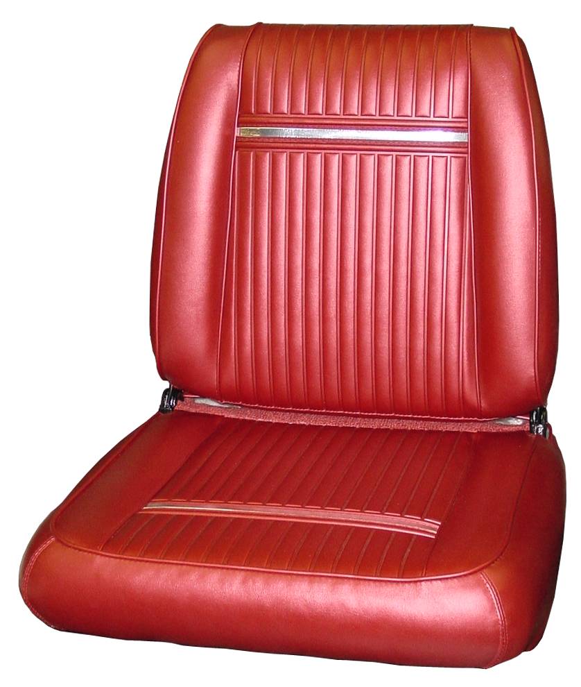 65 SPORT FURY BUCKET SEAT UPHOLSTERY - RED