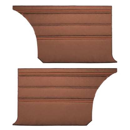 70 SPORT SATELLITE/ROADRUNNER/GTX HARDTOP REAR PANELS - BURNT ORANGE W/ BRIGHT ORANGE WELT