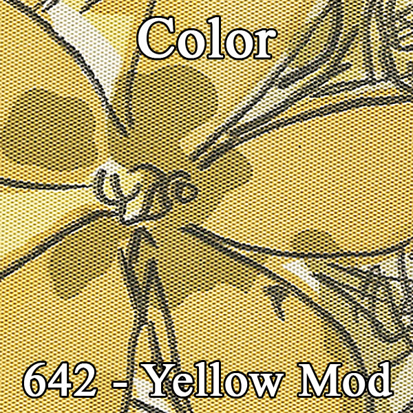69 BARRACUDA "MOD TOP" HARDTOP REAR UPHOLSTERY - SRM YELLOW MOD/PEARL YELLOW