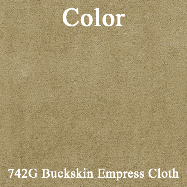 77 CAMARO "DELUXE" BUCKET SEAT CLOTH UPHOLSTERY - SRM BUCKSKIN RIBBED CLOTH/BUCKSKIN