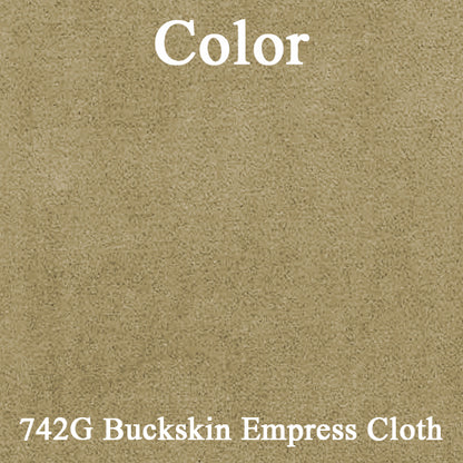 77 CAMARO "DELUXE" BUCKET SEAT CLOTH UPHOLSTERY - SRM BUCKSKIN RIBBED CLOTH/BUCKSKIN