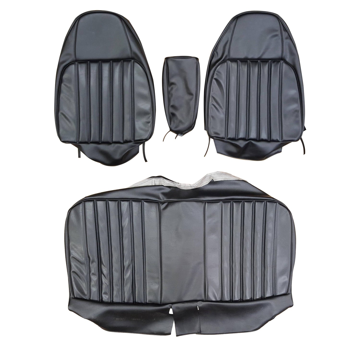 73 CHARGER SE SPLIT BENCH W/ C.A.R. UPHOLSTERY - BLACK
