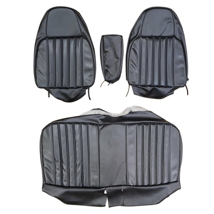 73 CHARGER SE SPLIT BENCH W/ C.A.R. UPHOLSTERY - BLACK
