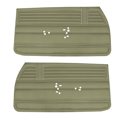 68 CHEVELLE/MALIBU FRONT DOOR PANELS (UNASSEMBLED) - WILLOW GOLD