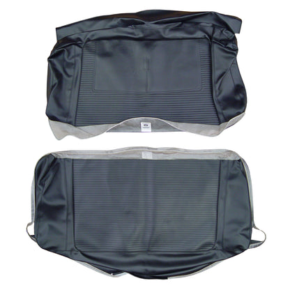 67 DART GT CONVERTIBLE REAR UPHOLSTERY - BLACK