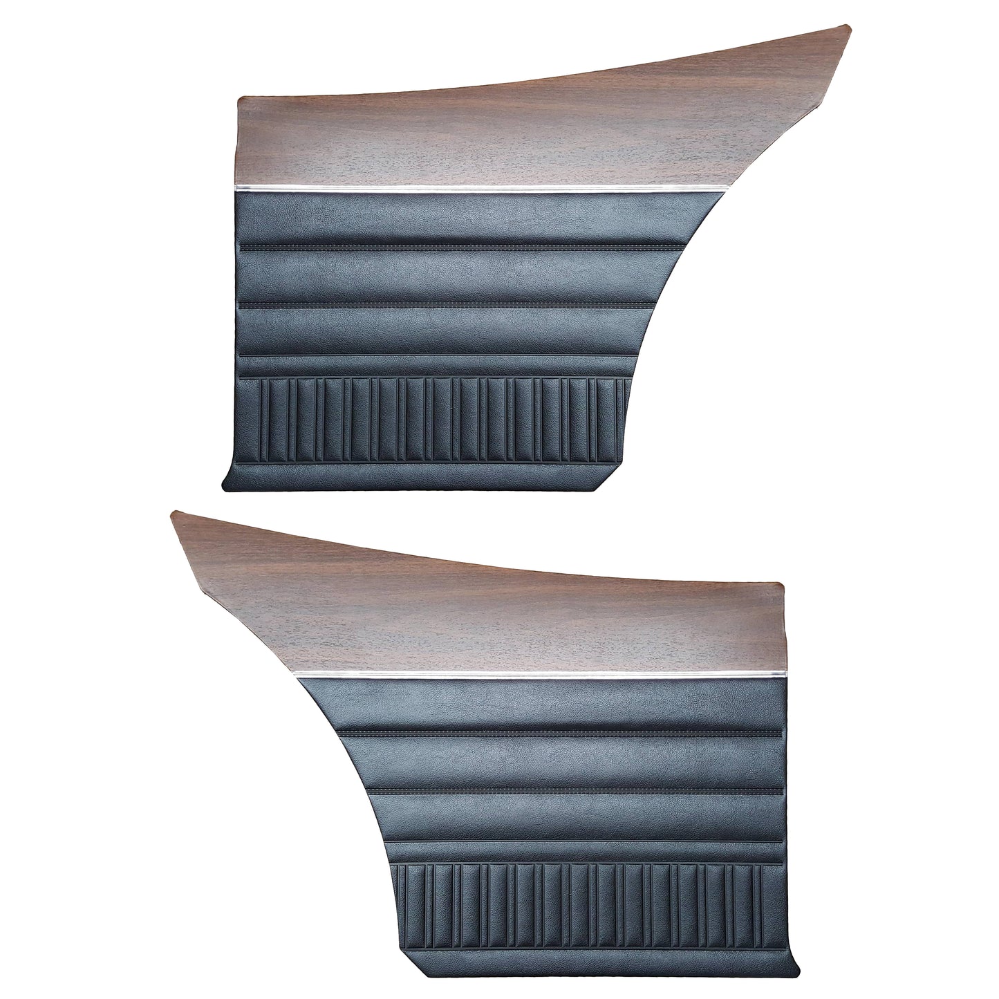 73 DART SPORT FASTBACK REAR PANELS W/ WOODGRAIN - BLACK