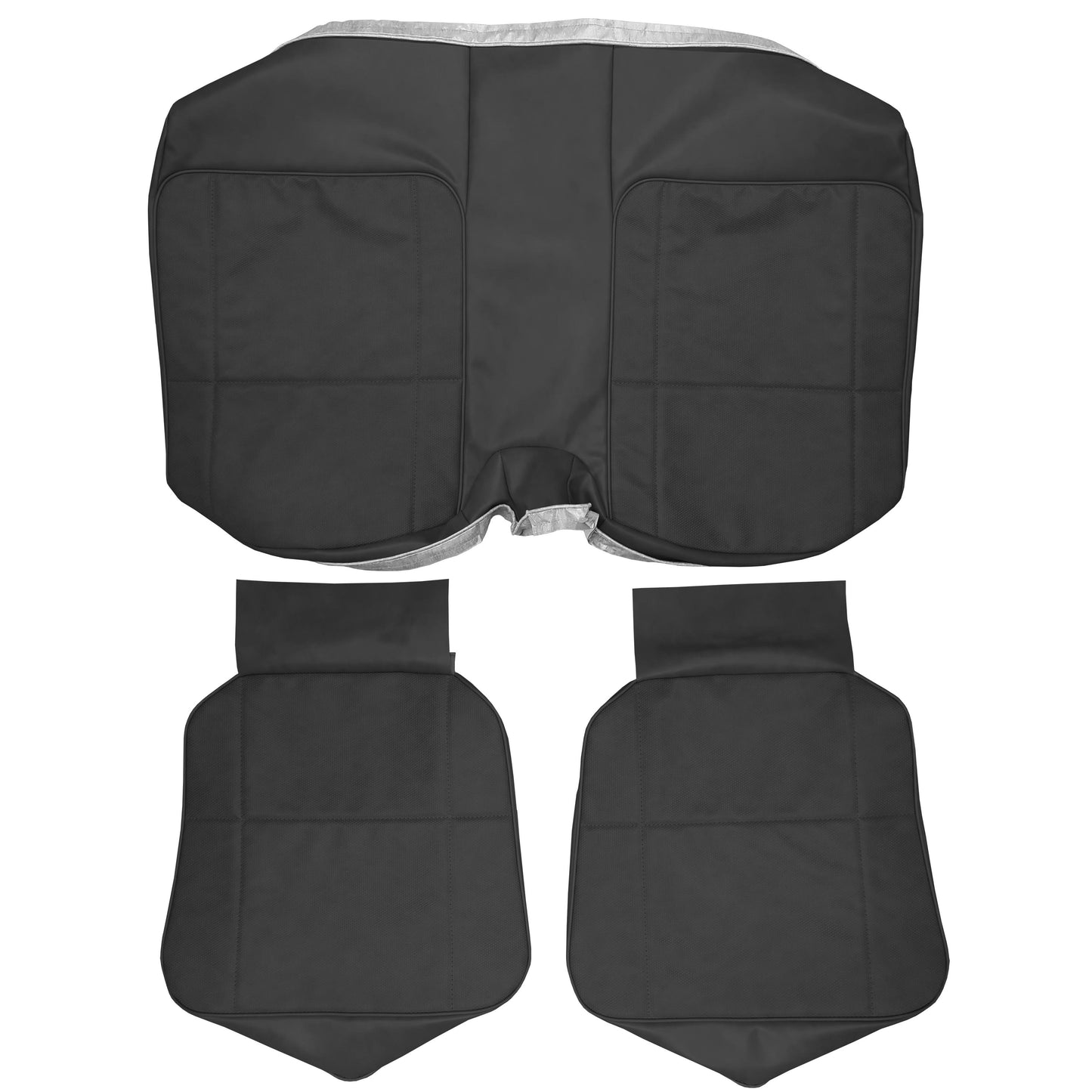 79 CAMARO "DELUXE" HARDTOP REAR UPHOLSTERY - BLACK