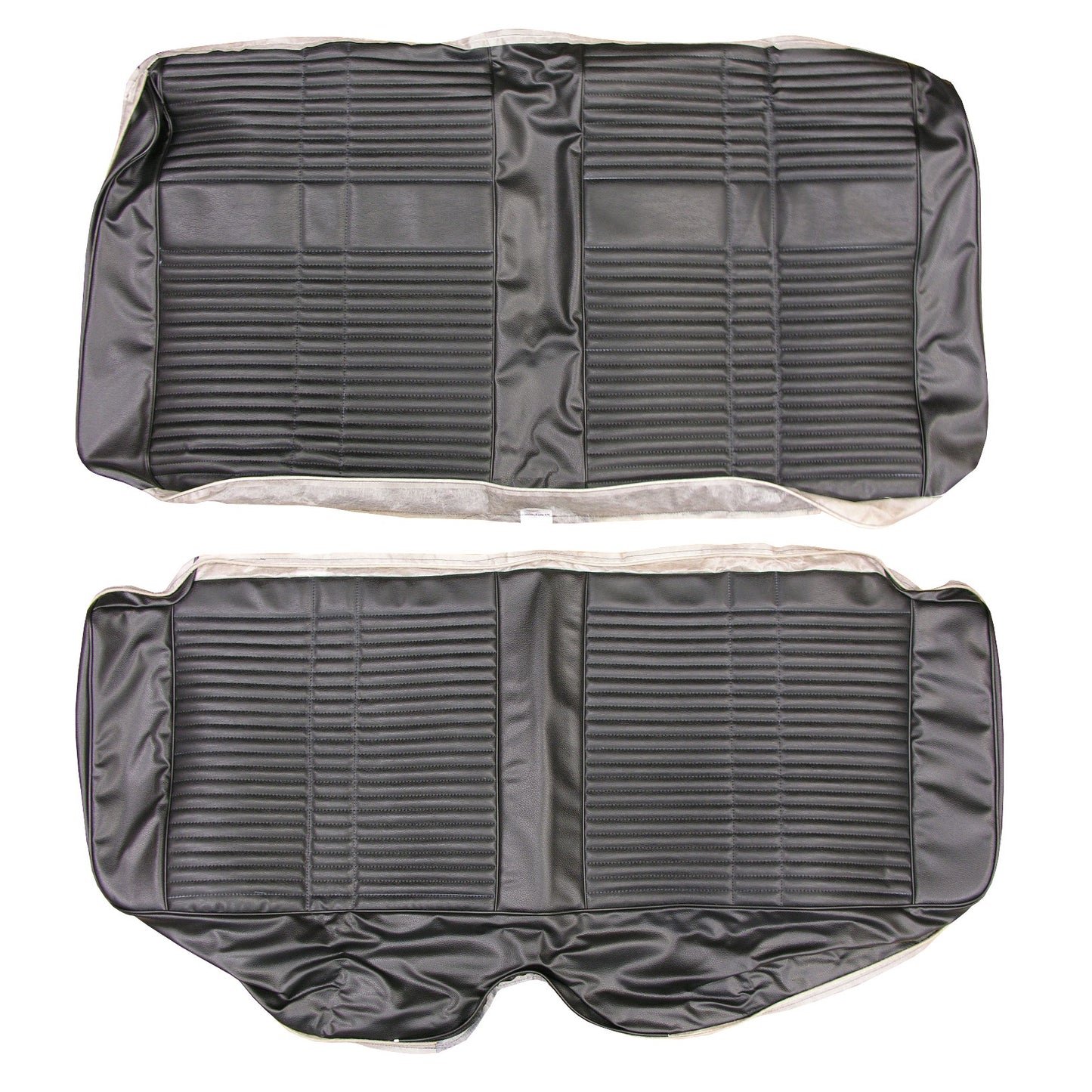 68 SATELLITE/ROADRUNNER "DECOR" HARDTOP REAR UPHOLSTERY - BLACK