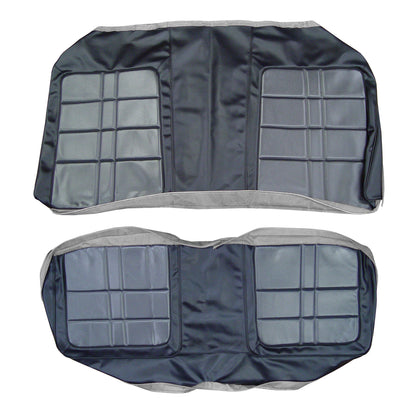 71 DEMON/DUSTER REAR UPHOLSTERY - CHARCOAL/BLACK