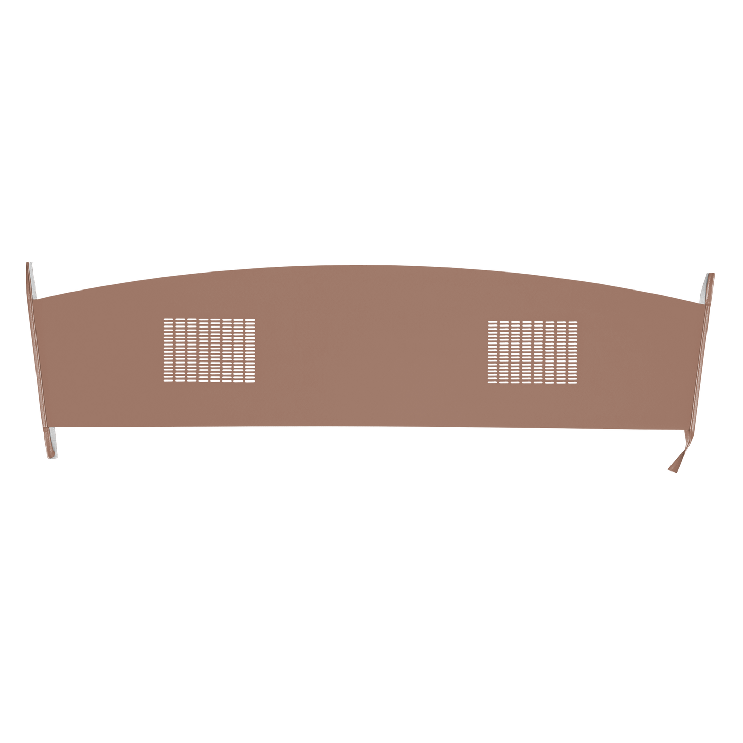 67 DODGE/PLYMOUTH B-BODY HARDTOP PACKAGE TRAY WITH SPEAKER CUT-OUTS - COPPER