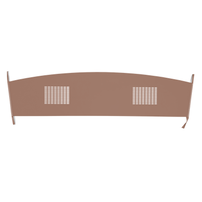 67 DODGE/PLYMOUTH B-BODY HARDTOP PACKAGE TRAY WITH SPEAKER CUT-OUTS - COPPER
