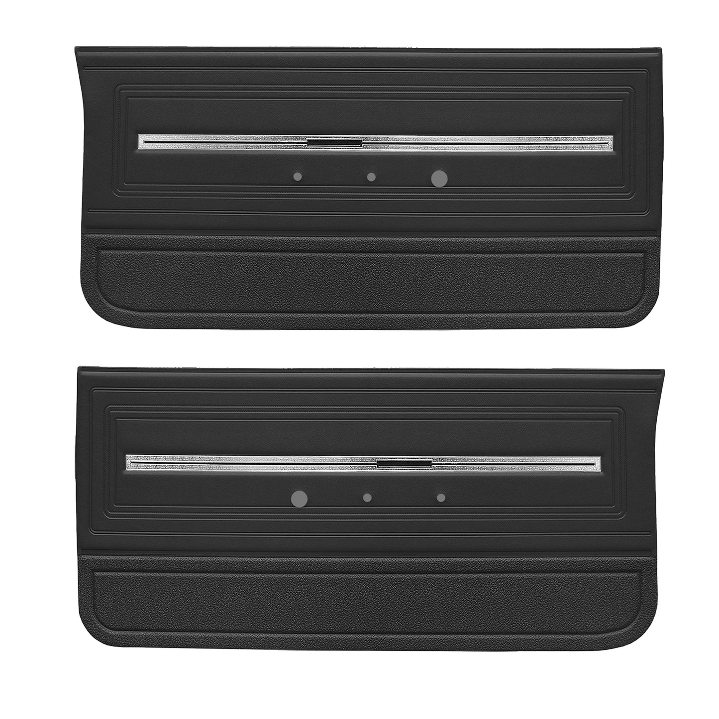 66 CHEVELLE/MALIBU FRONT DOOR PANELS - BLACK