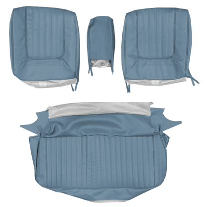 69 SKYLARK/CUSTOM SPLIT SEAT BENCH UPHOLSTERY - BLUE