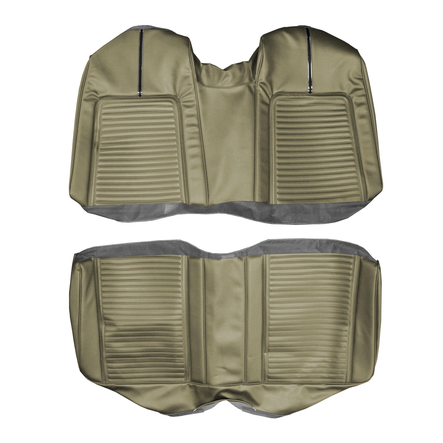 66 SPORT FURY CONVERTIBLE REAR UPHOLSTERY - CITRON