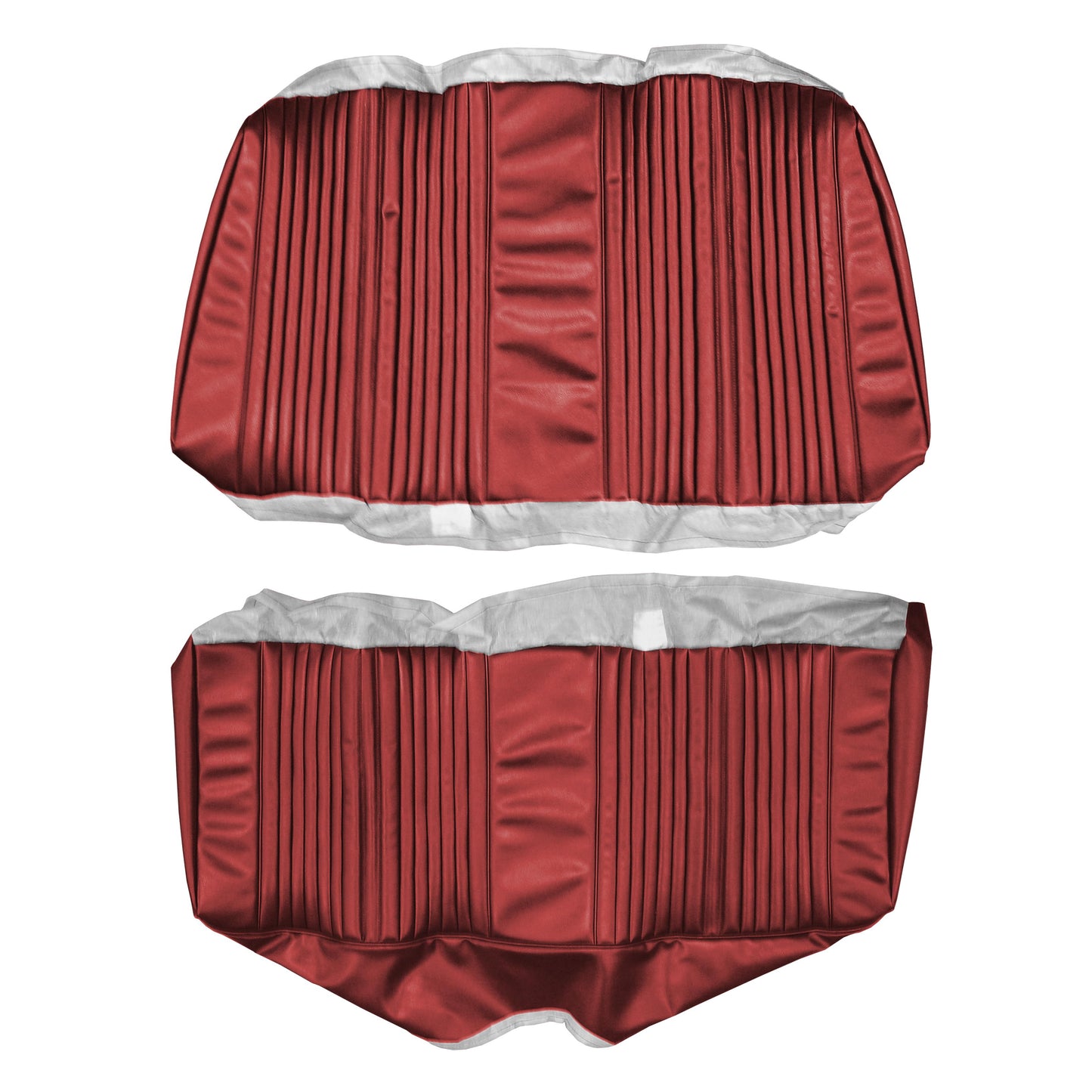65 CUTLASS/442 CONVERTIBLE REAR UPHOLSTERY - RED