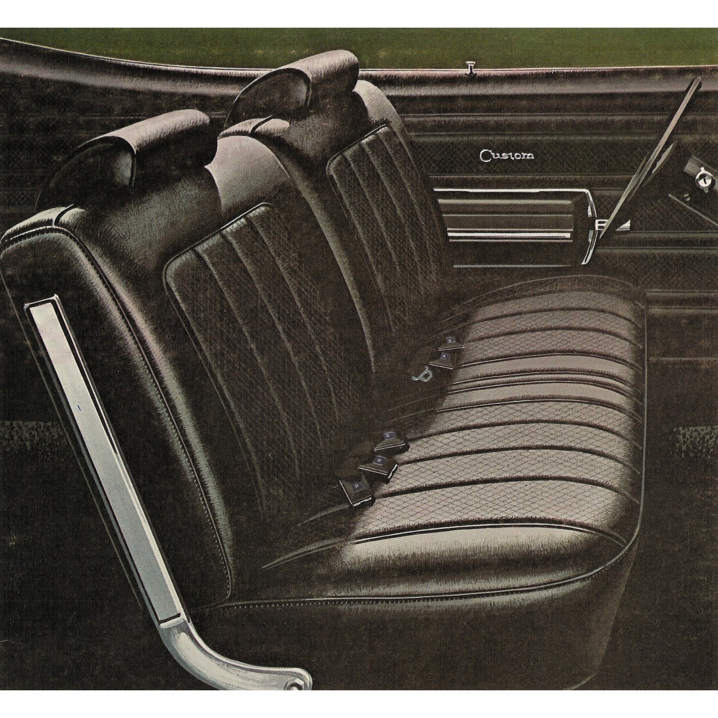 70 SKYLARK/GS "DELUXE" SPLIT BENCH UPHOLSTERY - SANDALWOOD