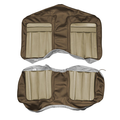 70 BARRACUDA GRAN COUPE CONV. REAR UPHOLSTERY - BRONZE/BROWN