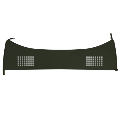 72-73 DART HARDTOP PACKAGE TRAY WITH SPEAKER CUT-OUTS - GREEN