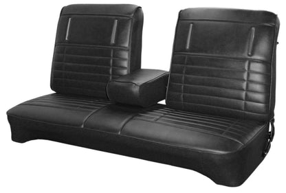 72 DEMON/DUSTER SPLIT BENCH W/ C.A.R. UPHOLSTERY - BLACK