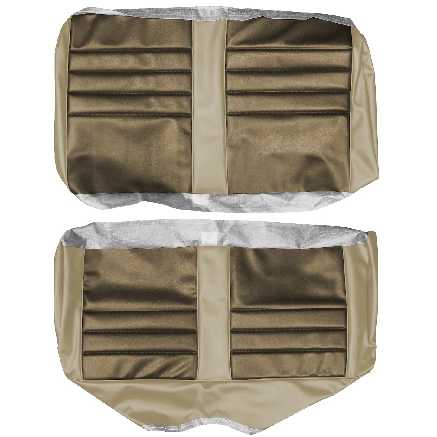 65 CHEVELLE/MALIBU CONVERTIBLE REAR UPHOLSTERY - GOLD/SRM FAWN