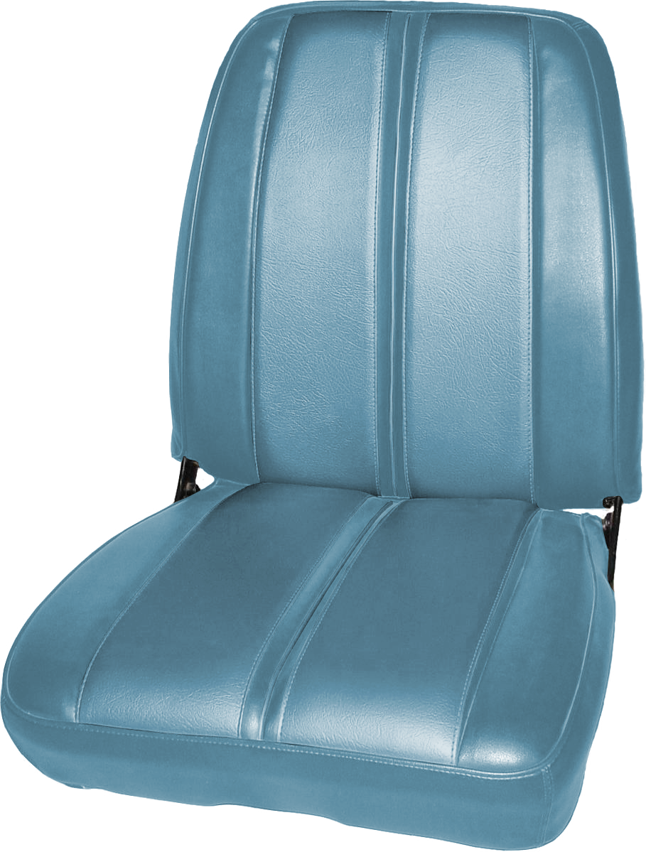 68 SPORT SATELLITE/GTX BUCKET SEAT UPHOLSTERY - BLUE