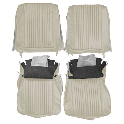 65 CUTLASS/442 BUCKET SEAT UPHOLSTERY - WHITE