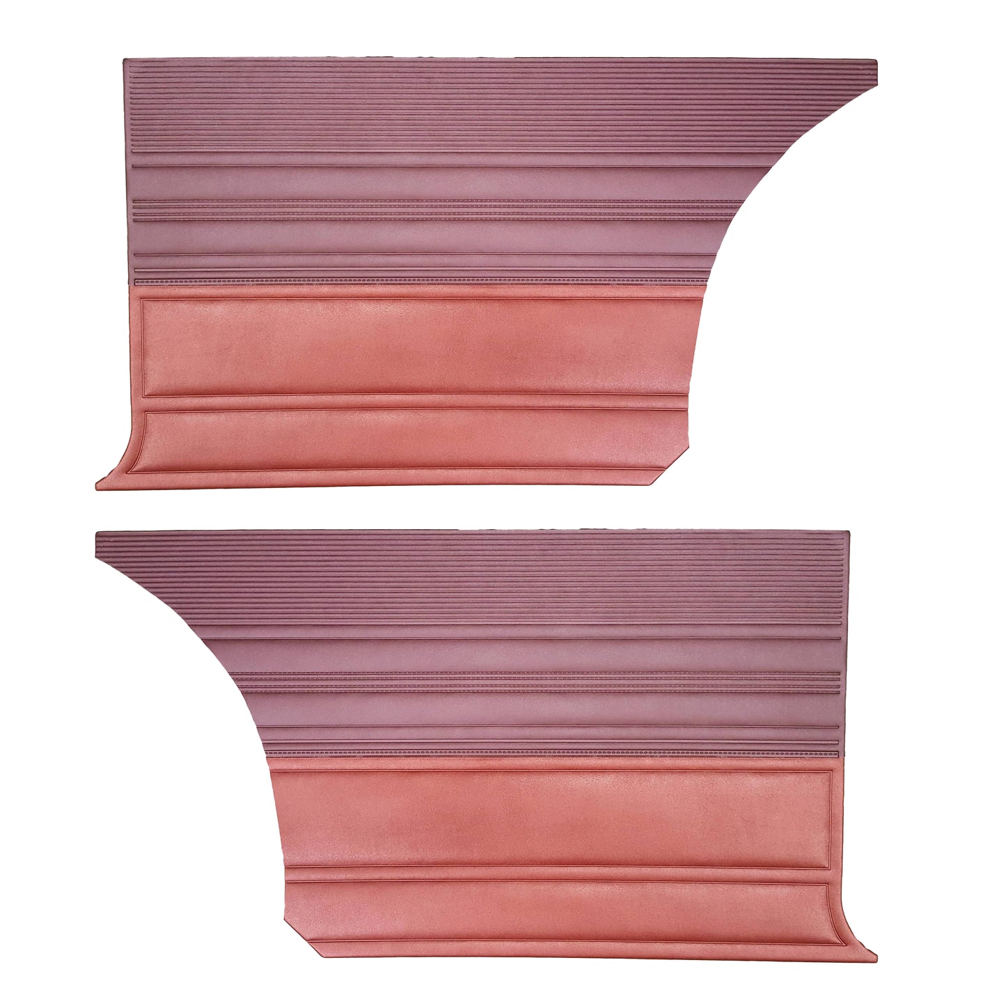68 CORONET RT/500 HARDTOP REAR PANELS - MAROON/RED