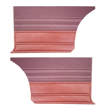 68 CORONET RT/500 HARDTOP REAR PANELS - MAROON/RED