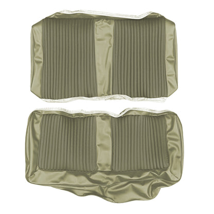 66 BELVEDERE II CONVERTIBLE REAR UPHOLSTERY - GREEN/CITRON