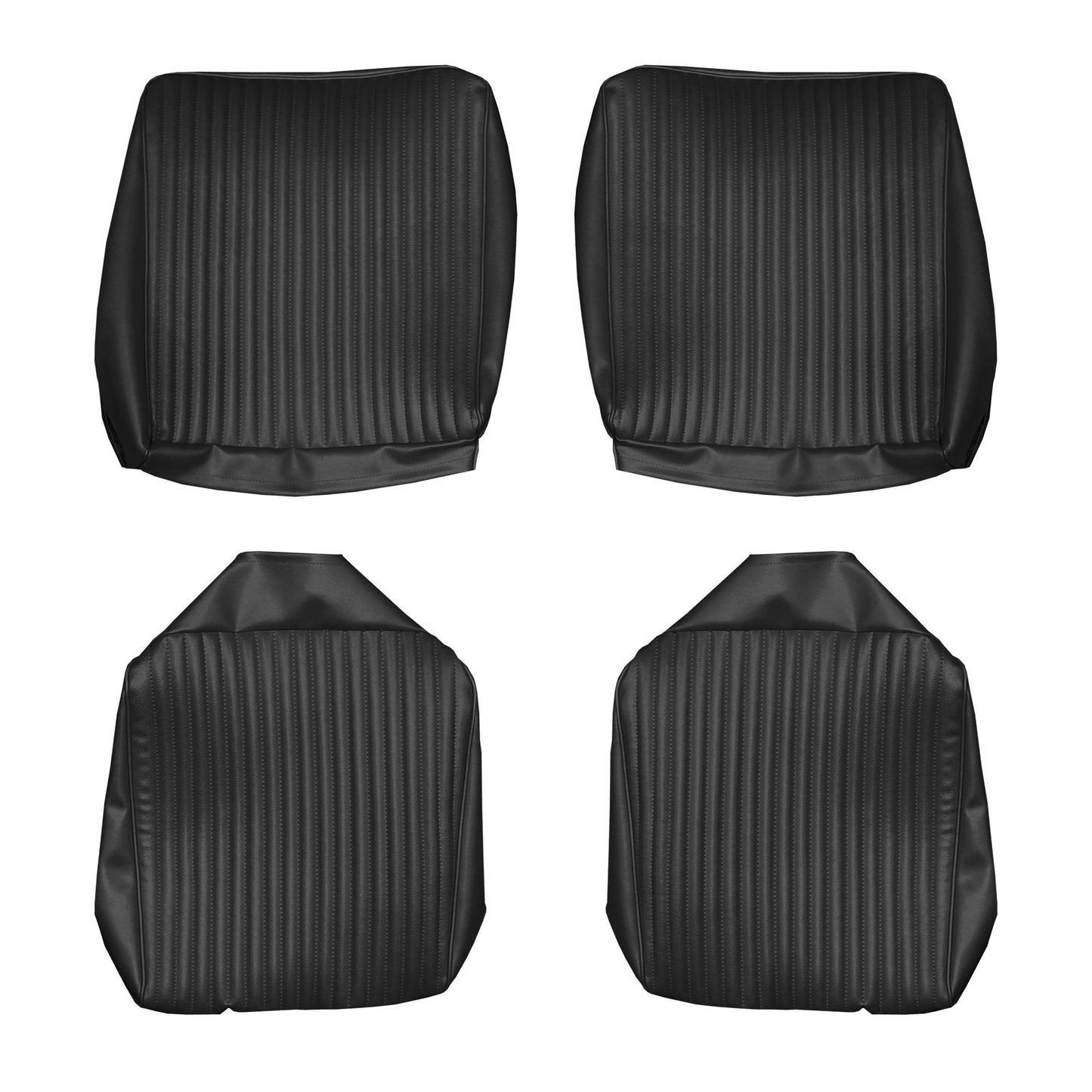 67 CHARGER FASTBACK REAR UPHOLSTERY - BLACK