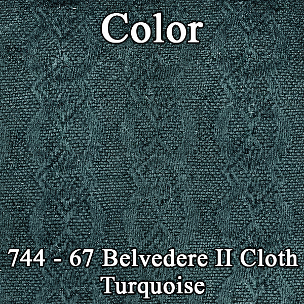 67 CLOTH BENCH - DK TURQ/TURQ