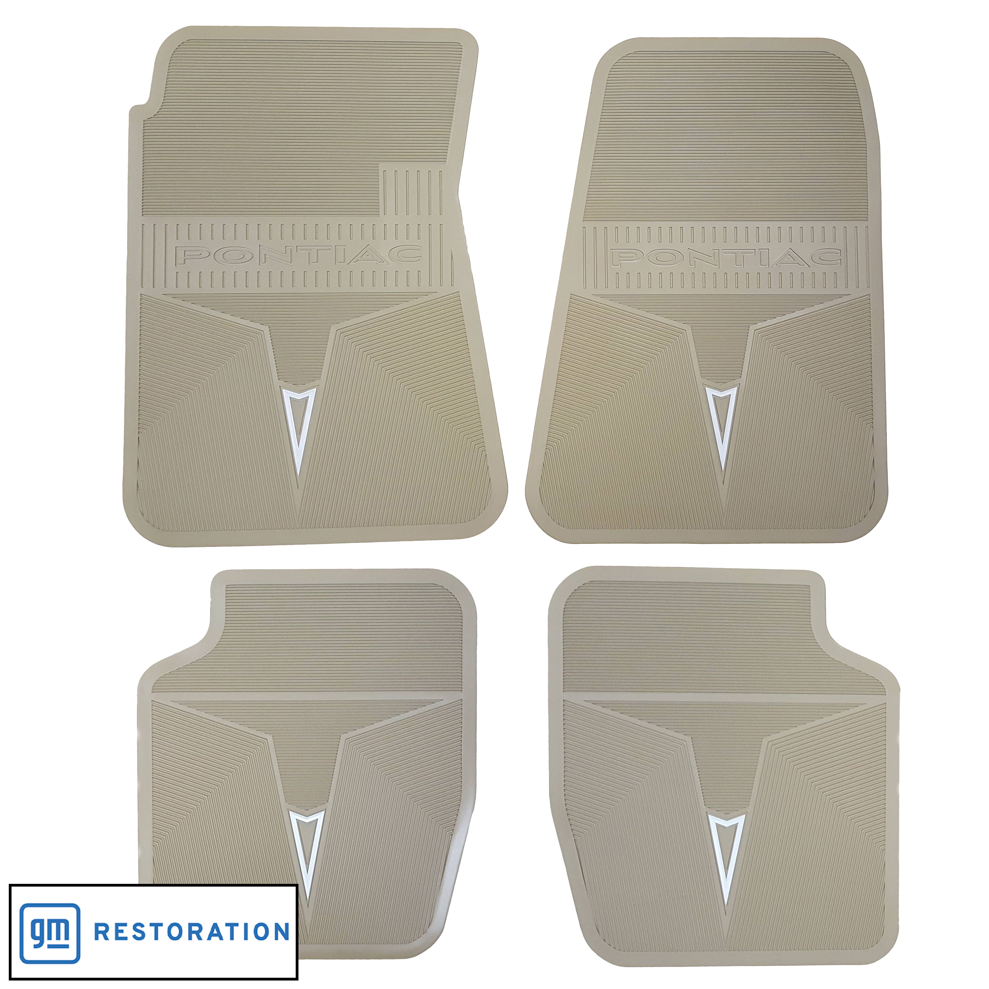 68/70 ORIGINAL PONTIAC FLOOR MATS GOLD W/ SILVER Legendary Auto Interiors