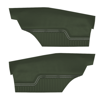 72 CHEVELLE/MALIBU HARDTOP REAR PANELS (UNASSEMBLED) - GREEN