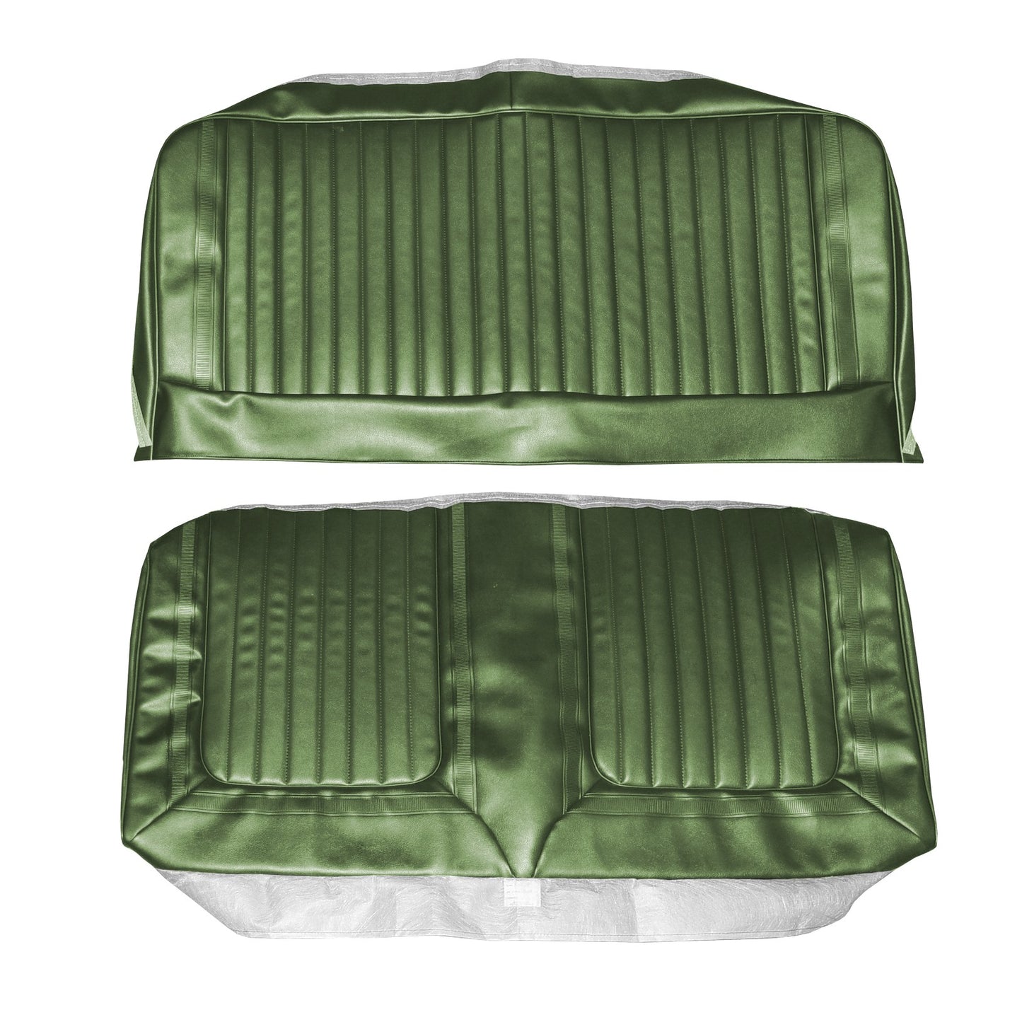 69 SKYLARK/CUSTOM SPORT COUPE REAR UPHOLSTERY - SRM GREEN