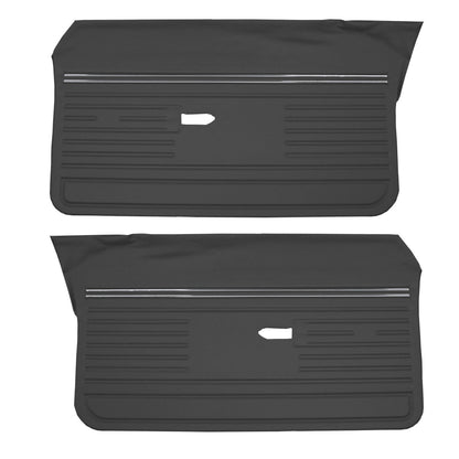 70 REBEL/REBEL MACHINE FRONT DOOR PANELS (UNASSEMBLED) - BLACK