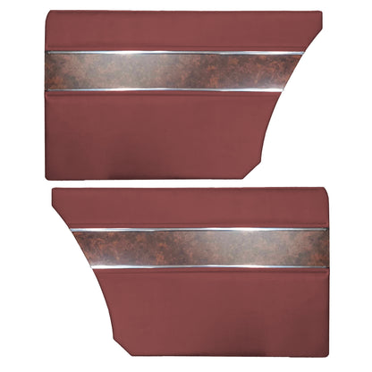 68 BARRACUDA "DELUXE" HARDTOP REAR PANELS - MAROON