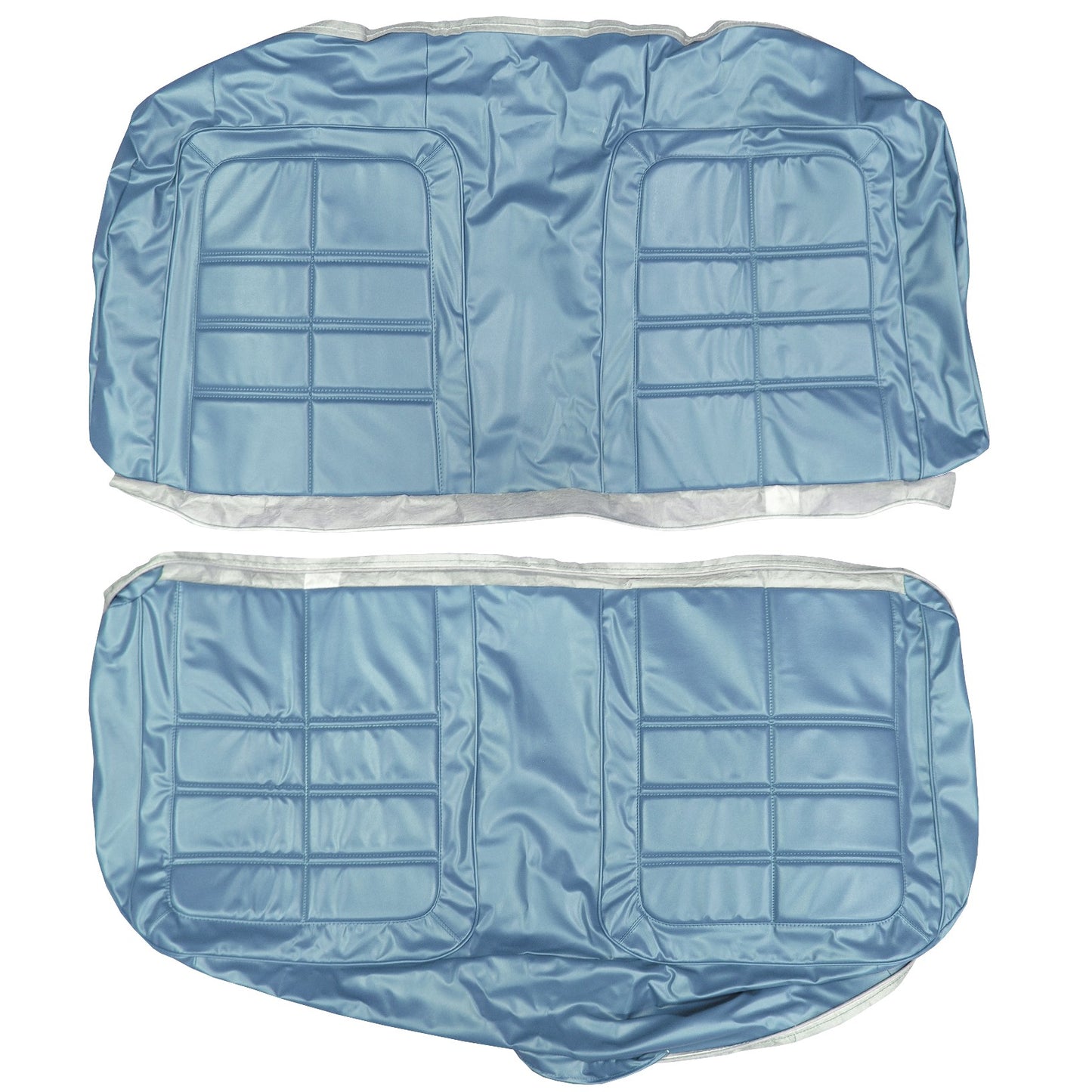 66 DART GT HARDTOP REAR UPHOLSTERY - BLUE