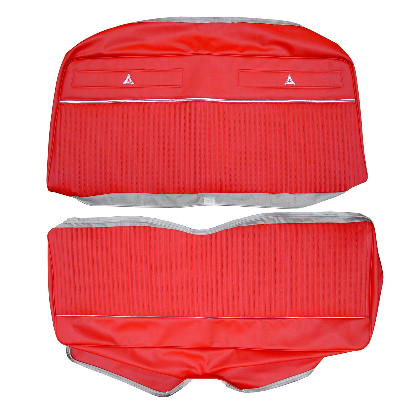 64 POLARA HARDTOP REAR UPHOLSTERY - CRIMSON RED