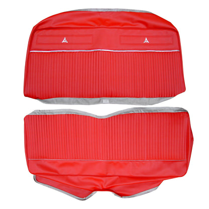 64 POLARA HARDTOP REAR UPHOLSTERY - CRIMSON RED